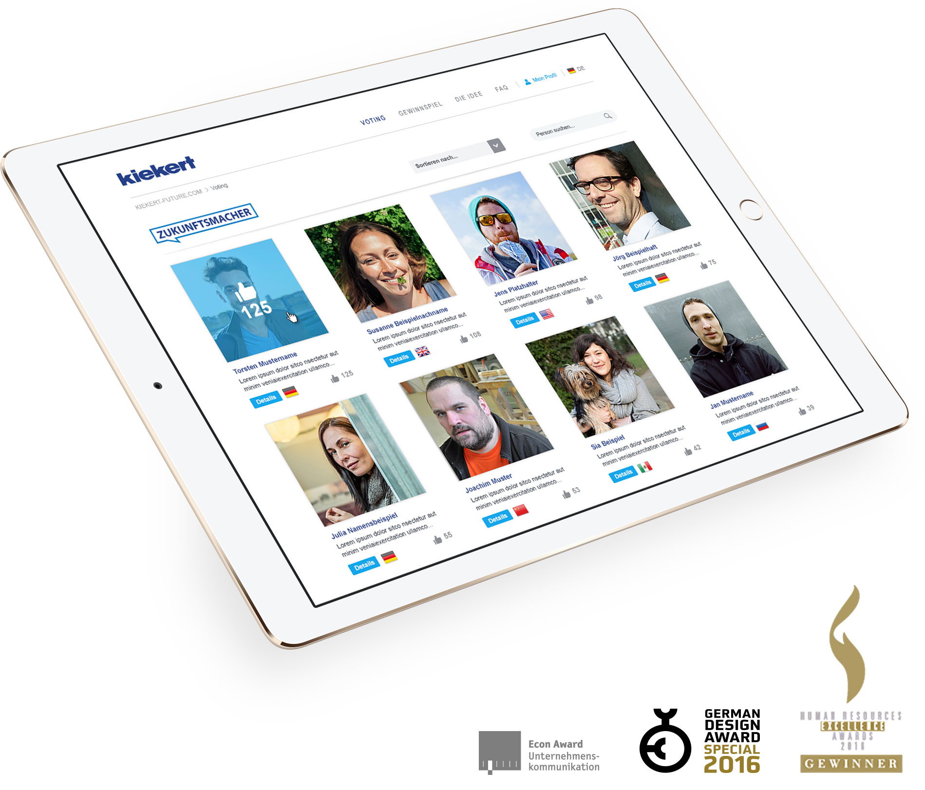 Kiekert Zukunftsmacher Microsite